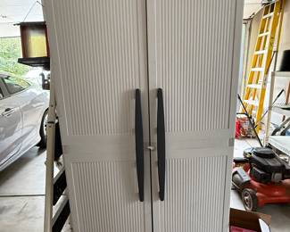 Plastic storage cabinet