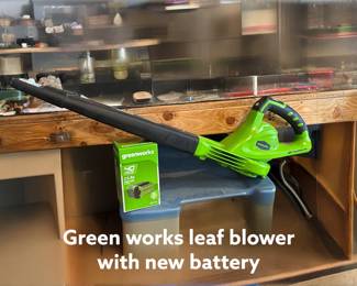 Greenworks leaf blower with new battery