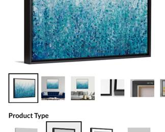 Framed Canvas wall art…$35