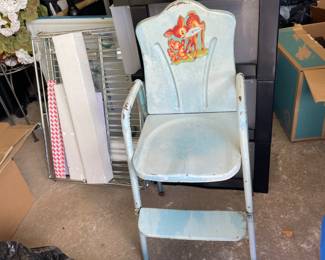 C. 1950 doll high chair … $35.00