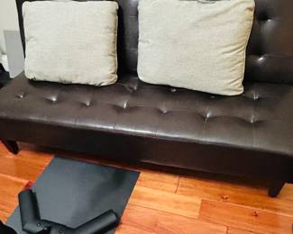 Adjustable “click it” futon style couch in excellent condition