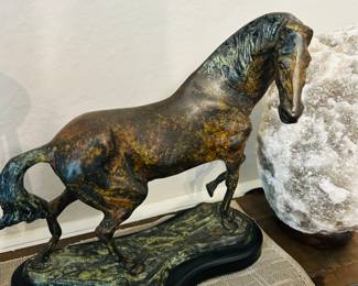 Bronze horse statue