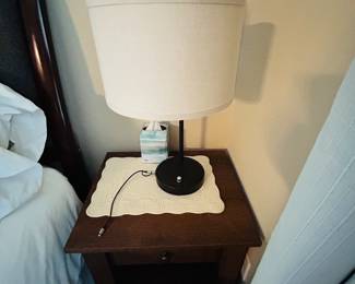 Night stand and lamp