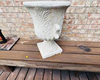 Beautiful cement planter