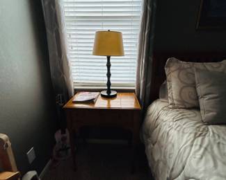 Night stand and lamp