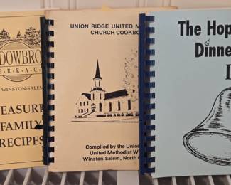 Assorted Church cookbooks 