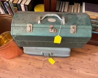 Large metal tackle box