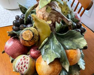 Porcelain fruit, italy