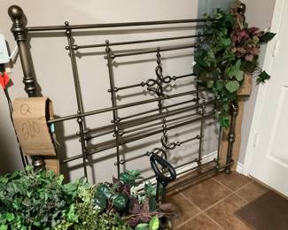 Brass bed frame, queen