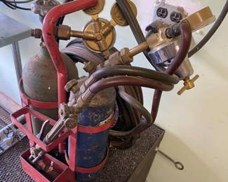 Small Gas Welding tanks with Gauges