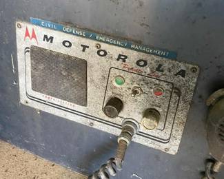 Vintage Motorola two-way radio control unit - civil defense emergency management