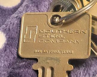 SOUTHERN STEEL COMPANY JAIL KEYS