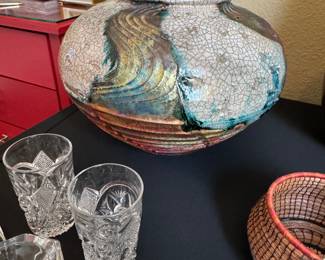 Raku Vase