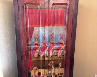 Hand Painted Armoire