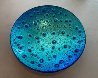 Lunar bowl by New Orleans school glassware