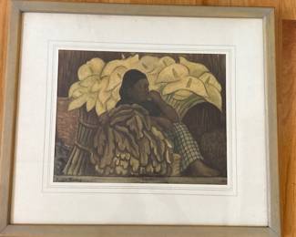 vintage Diego Rivera print