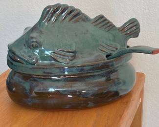 ceramic fish tureen