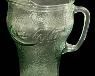 Vintage CocaCola Green Pebble Pitcher