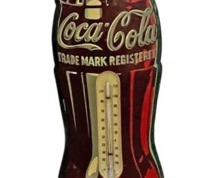 Vintage CocaCola Bottle Thermometer