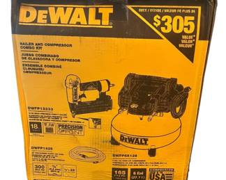 NEW DeWalt Nailer Compressor Combo Kit