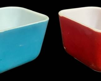 Vintage PYREX Set of Refrigerator Dishes