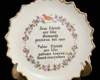 Vintage Friendship Decorative Plate
