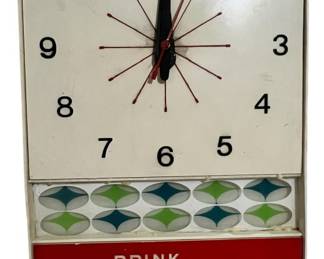 Vintage Coca Cola Advertising Clock