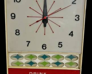 Vintage CocaCola Electric Wall Clock