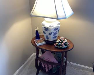 Blue and White Lamp