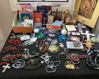 Catholic Rosaries/Figurines, etc.