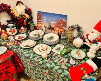 Santa in the back corner has had a rough weekend.  Needs a trim and a shave.