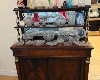 Awesome bar potential if bourbon bottles replaced the crystal.  Just saying.