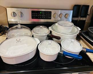 Sparkling white indicates never used.   Just like ours at home.