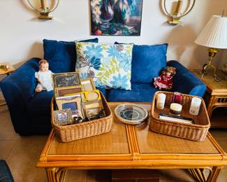 No, that is not a real baby on the sofa.  Put on your glasses people.