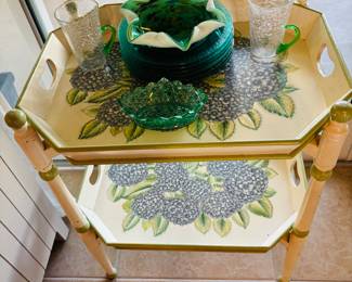 Double decker serving tray for the height challenged.