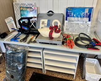 More shoe racks and a Christmas goose.  She goes shoe shopping, and you enjoy a nice dinner.