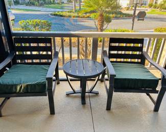 The other half of the dueling patio sets.
