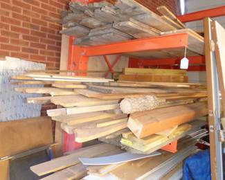 Heavy Duty Rack, Misc Wood (Some Raw Edge)