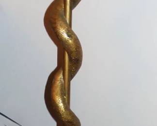 One of two Tall Cobra candleholders
