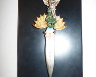 Archangel Michael dagger mounted 