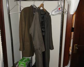 Marc for Fifth Avenue Trench and there will be more clothes, clothing rack
