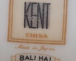 Vintage Kent China Bali Hai Pattern made in Japan