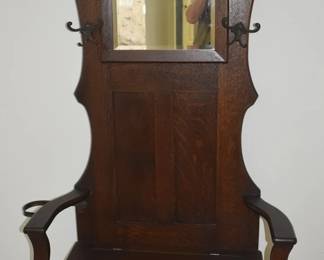 Antique Hall Tree