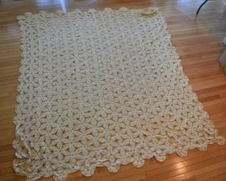 Crocheted bedspread