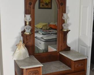 Victorian Marble Top Dresser