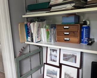 Office supplies and frames