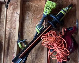 Hedge trimmer, weed eater, blower