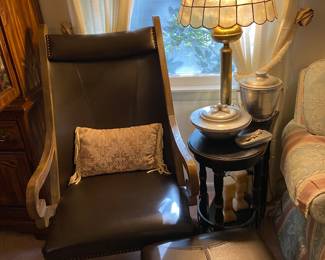 Chair with ottoman