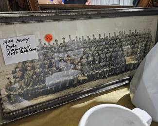 VINTAGE FRAMED ARMY PICTURE