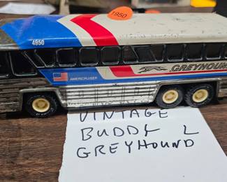 VINTAGE BUDDY L GREYHOUND BUS TOY